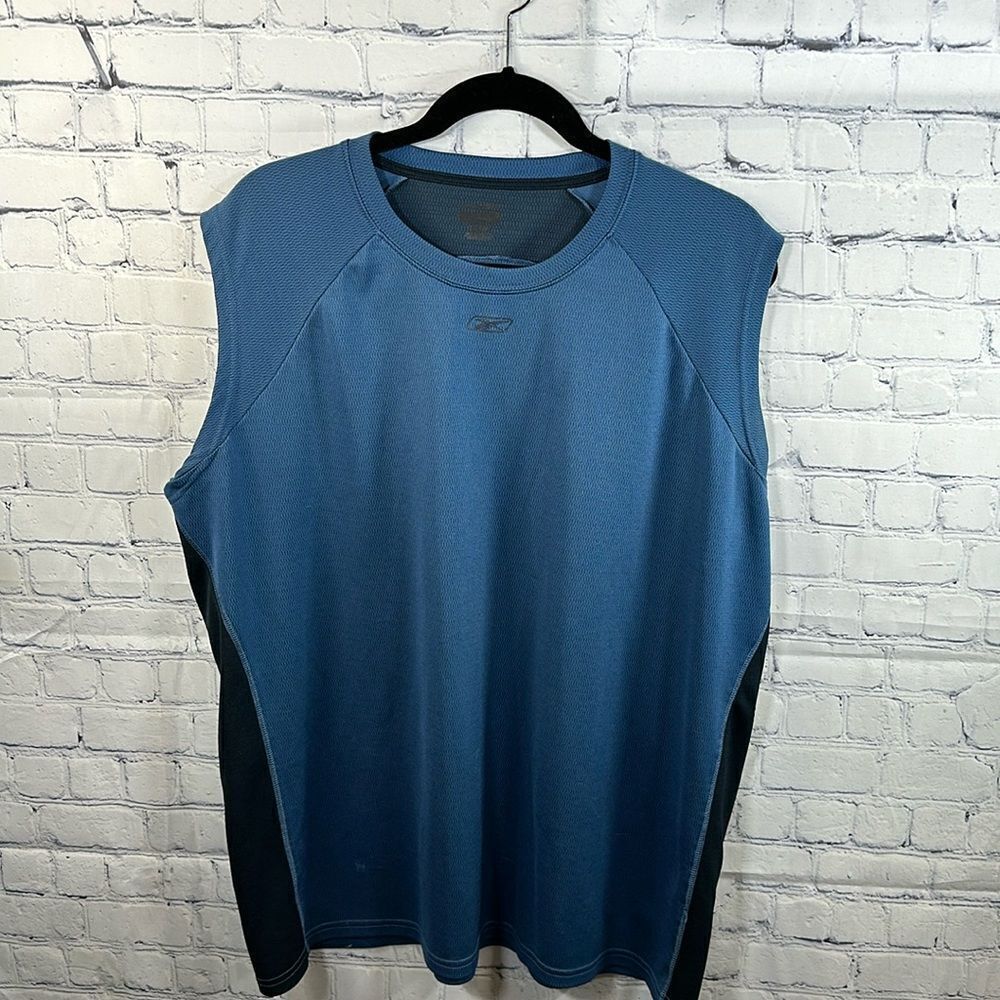 👕 Men’s Reebok Muscle Tank - Blue and Black - Size Extra Large